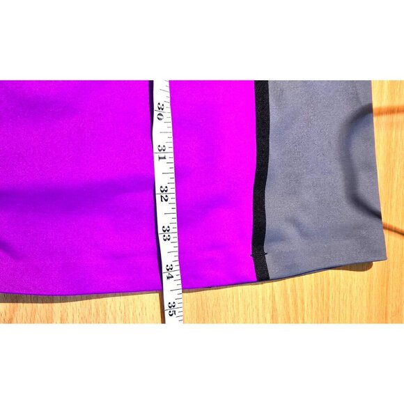 Title Nine Dress M Futurama Color Block Purple Athletic Athleisure Stretch Comfy - Picture 6 of 11